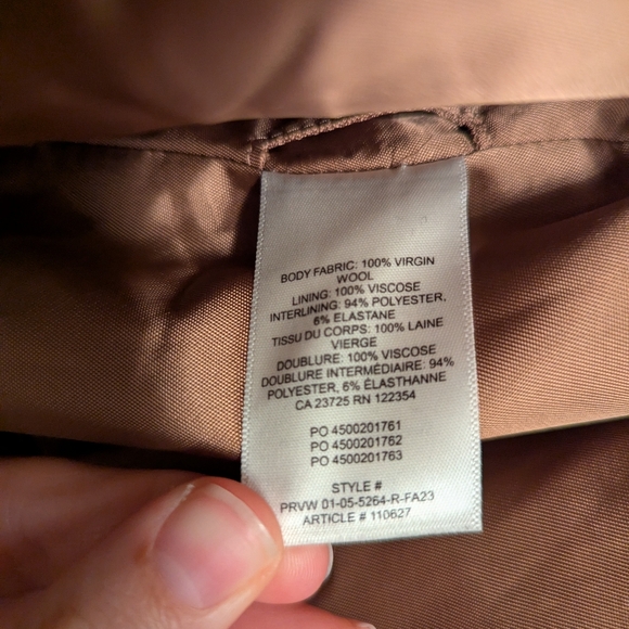 Babaton The New Stedman Coat in Virgin Wool - Gold Camel - Large - Picture 7 of 10